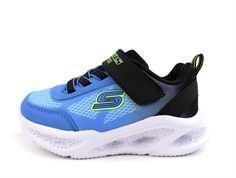 Skechers black/blue meteor lights sneaker with lights